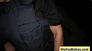 Horny blonde cop Whitney OC sucks JMac's monster cock deep in her wet pussy