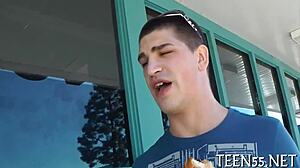 Tiny Teens Suck And Fuck Huge Ramrods