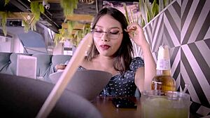 Teen Sucks Big Cock, Smears Cum On Face