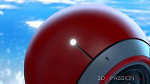 Wow! 3D Dickgirl Android Ravishes Woman in Space!