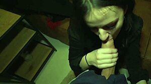 Melany Blows Agent Then Fucks!