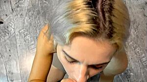 Damn! Cute Amateur Babe Deepthroats in Tight Dress!