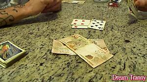 Blonde trans stunner Carol Penelope drilled from both ends!