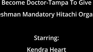 Ever Wonder How Doctor Tampa Uses Hitachi Wand for Freshman Kendra Heart's College Physical?