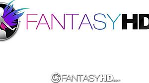 Flexible brunette Anna Deville enjoys anal sex and cumshot in fantasy HD.