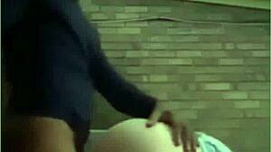 BBC Rhonnie Dominates White Girl Pussy in Outdoor Doggy