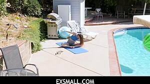 Exsmall 18+ - Brad Newman and Lily Glees in wet encounter