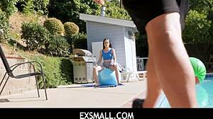 Exsmall 18+ - Brad Newman and Lily Glees in wet encounter