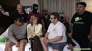 Mrs Dawson’s wild ride with 8 gents to explosive climax