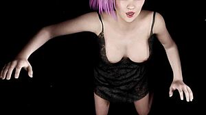 tomboy rides your cock moaning in hentai.