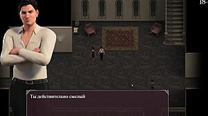 Petite slut sucking cock and licking nipples in lust epidemic game.