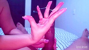 Step sister massages neighbor's prostate