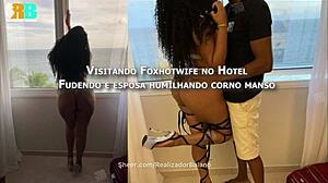 Interracial couple enjoys double penetration and anal play