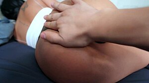 Neighbor Teases in Thong, Gets Double Ass Creampie Like Slut