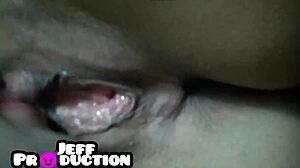 Brazilian Prostitute Squirts During Pussy Licking Massage