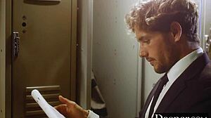 Abigail Mac has a secret bathroom rendezvous with her young employee