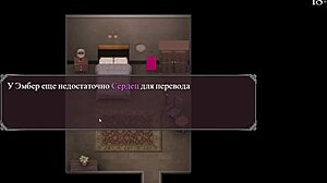 Petite slut sucking cock and licking nipples in lust epidemic game.