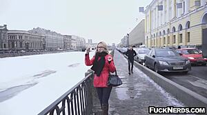 hot blonde in glasses having hardcore sex 😍