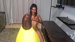 Tattooed Indian Slut Rides Big Banana in Kinky Homemade Close-Ups!