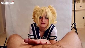 cuteririnx in cosplay toga himiko pov swallow!