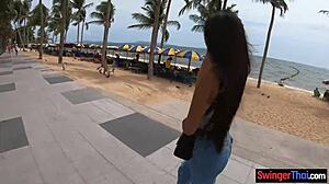 My Thai girlfriend teen gets wild on camera