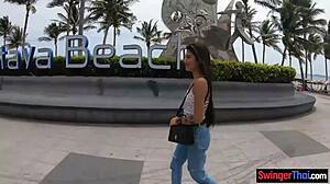 My Thai girlfriend teen gets wild on camera