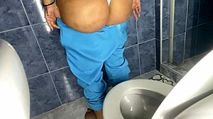Beautiful black nurse in doctor’s office in homemade video