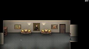 Petite slut sucking cock and licking nipples in lust epidemic game.