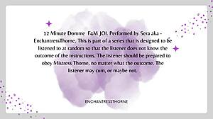 Femdom gives intense joi cei instructions