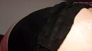 I, Elly, gets my ass fuckt with a dildo from behing, oh god it's so good!