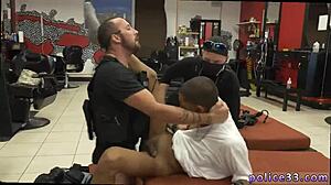 Horny Gay Police Officer Apprehends Robbery Suspect With Piss