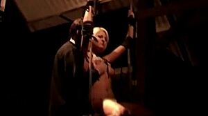 romanian slut submits to dark bdsm sucking and choking