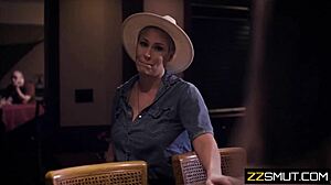 Married boss gets seduced by the new teenage waitress