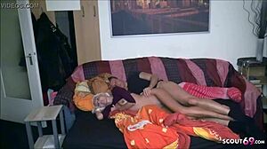 Skinny German Ex-Girlfriend Swallows in Real Amateur Teen POV Video