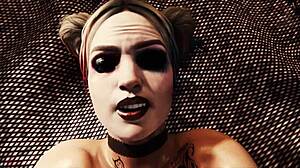 Harley Quinn rides hard in 3D Spanish sub! Unbelievable!
