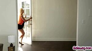 Alexis Fawx has a young and beautiful face and a shaved pussy which Ryan Ryans licks