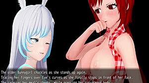 big bunny girl ready for naughty digestion play