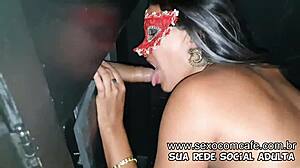 lara guedes at swing party fucks in cabin and sucks at gloryhole