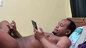 Caught on hidden camera: stepsister spies on cheating gay brother