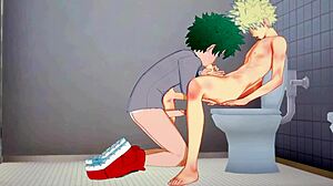 My Hero Academia Yaoi: Midoriya and Bakugou in Hard Creampie Action.