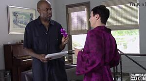 Mature MILF Teases with Big Black Cock Appliance Fix