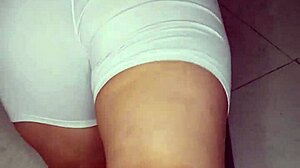 I love tight leggings for yoga to show off my huge Latina ass every time