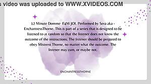 Femdom gives intense joi cei instructions