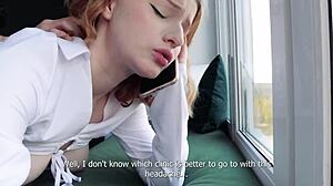fucking stepbrother while chatting with husband