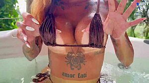 Romulo pontess fucking in jacuzzi outdoors