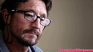 Wow, watch this old man deepthroat the young teen!