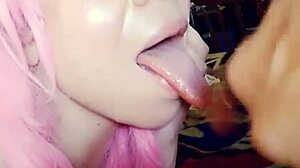 Swallowing Big Loads Like a Pro