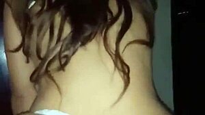 homemade sex with thong aside almost caught