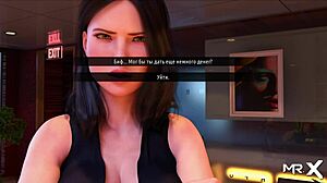 Beautiful girl in nude costume from the game, looking cute in anime style