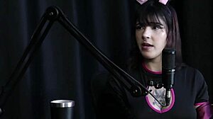 After starting in porn, Yummi Paradise picked her name easily despite family struggles. She shines in sheer red.